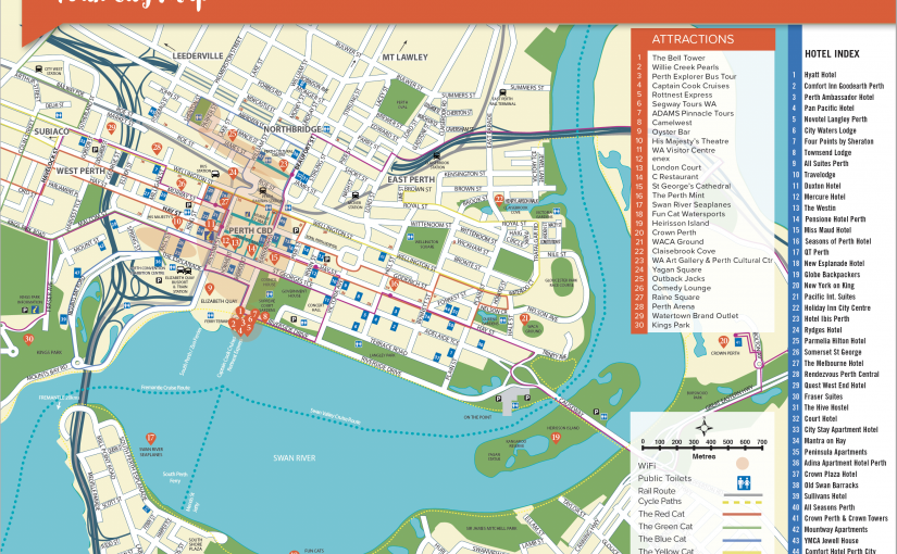 Perth City Map - Hello Perth