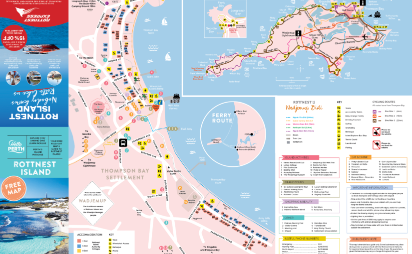 rottnest island tourist map