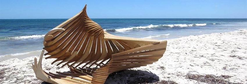 Sculptures at Bathers